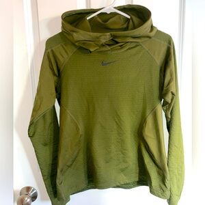 Nike Pro Hyperwarm Long Sleeve Green Shirt Size M